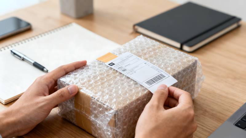 拆包裹的瞬间图片