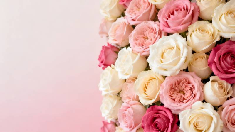 玫瑰花束绽放图片