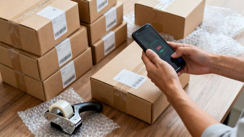 扫码发货中图片