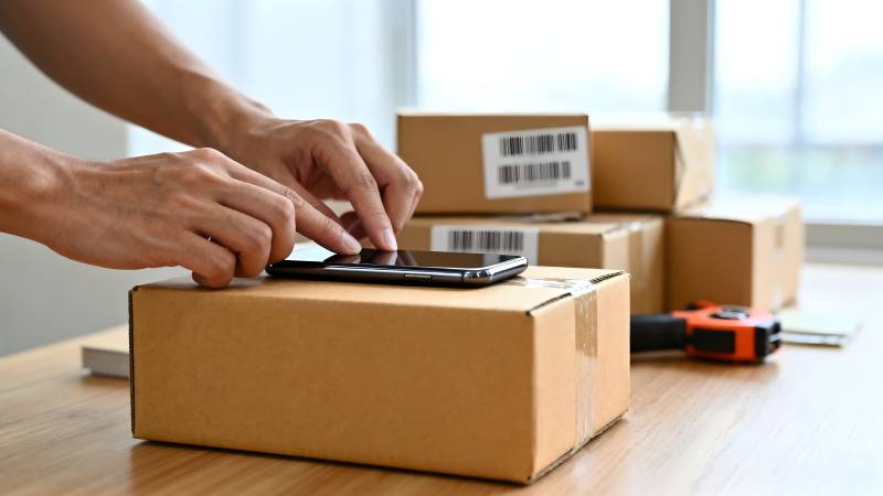 扫码开箱验货图片