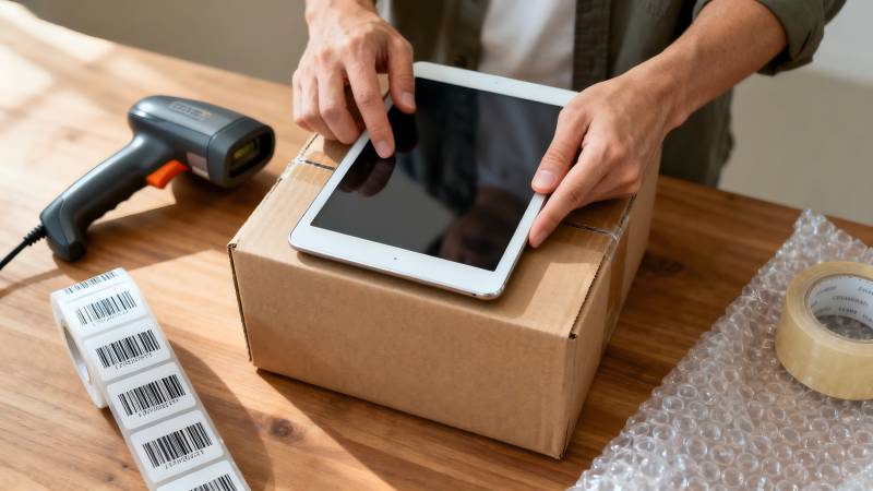 平板装箱打包中图片