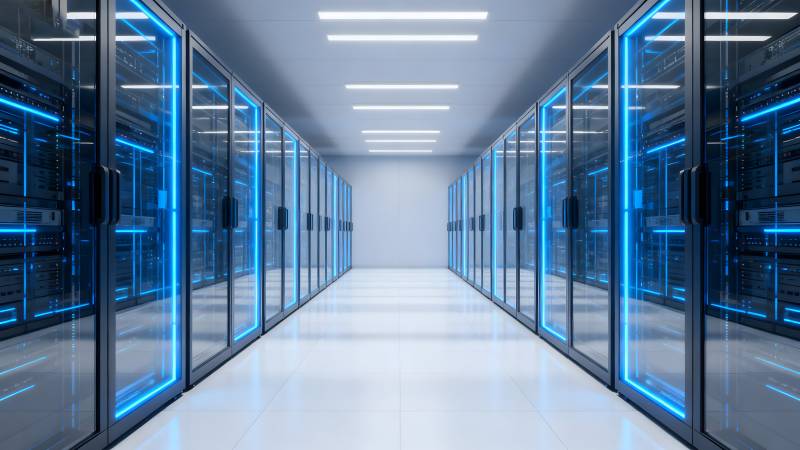 数据中心走廊图片