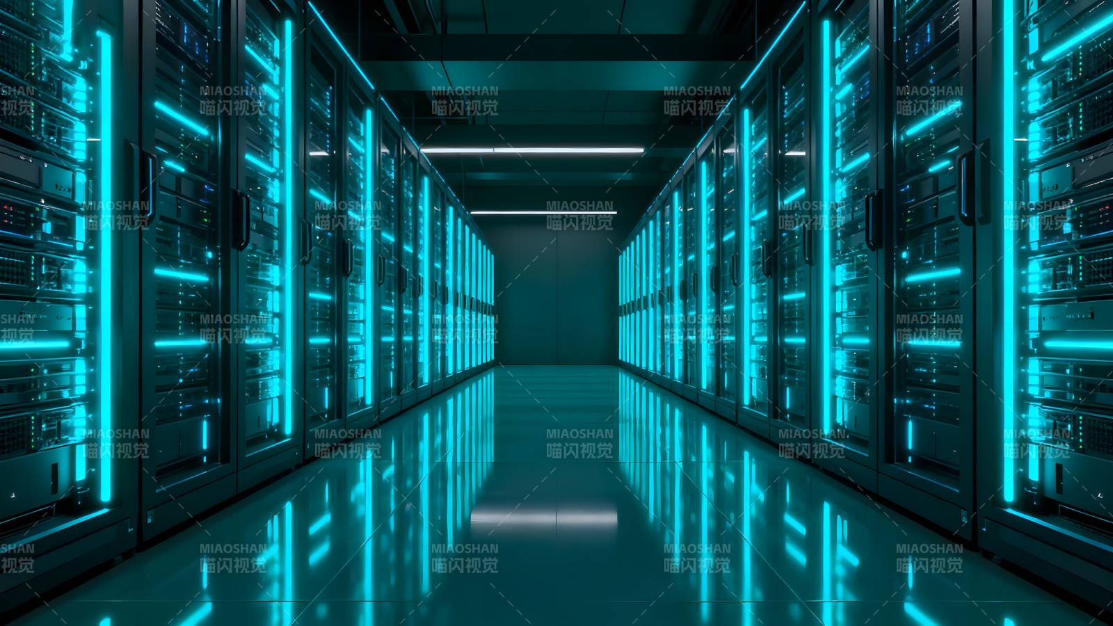未来数据中心走廊图片