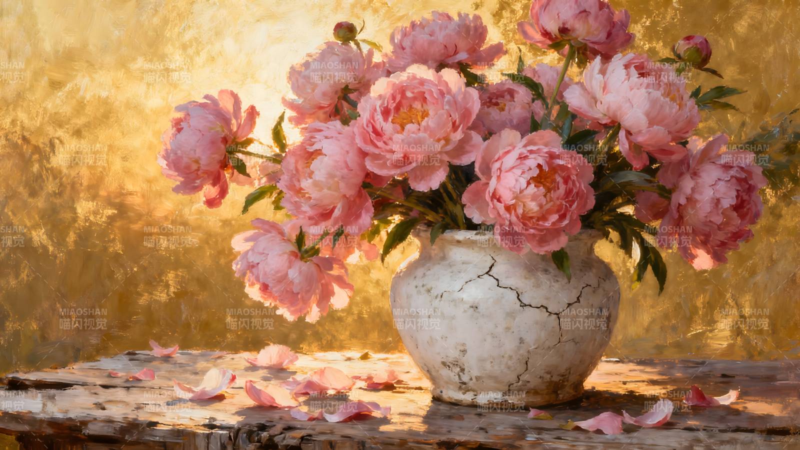 粉花静美 古韵悠然图片