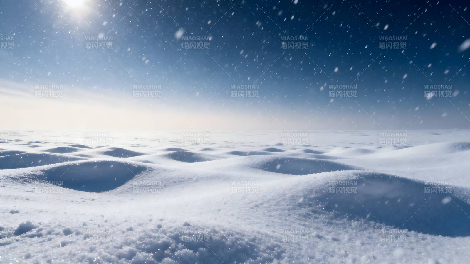 雪原上的宁静时刻图片