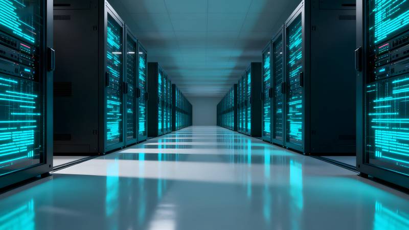 数据中心走廊图片