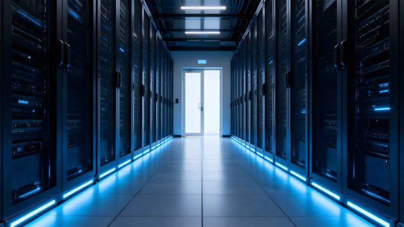 数据中心走廊图片