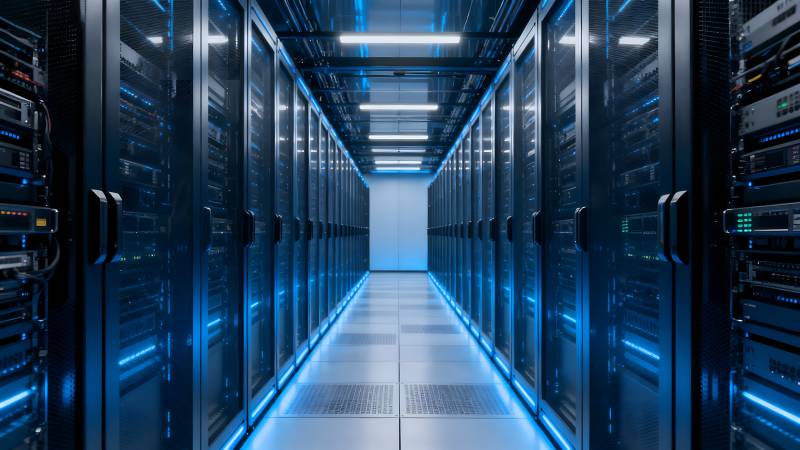 数据中心走廊图片