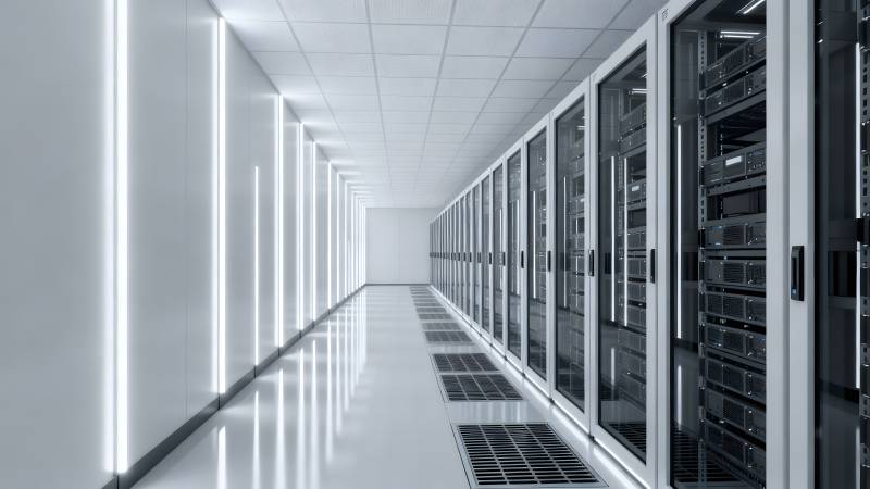 数据中心走廊图片