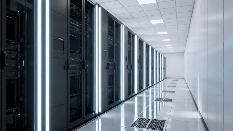 数据中心机房走廊图片