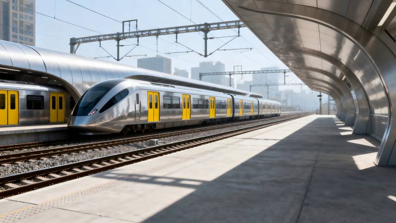 现代高铁站台图片