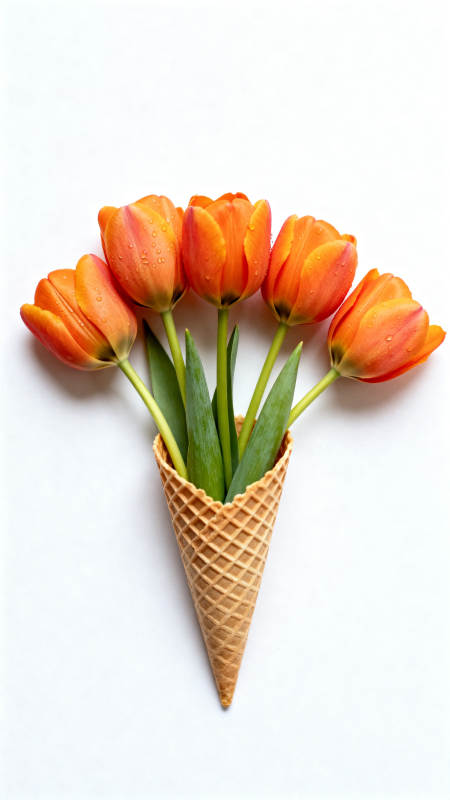 花束冰淇淋图片