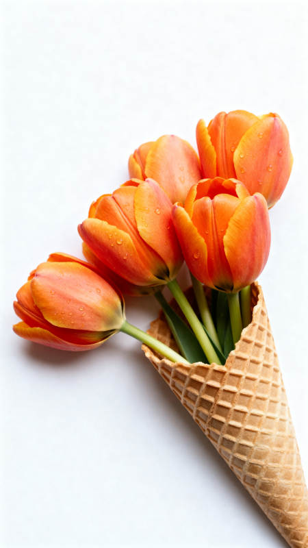 花香冰淇淋图片