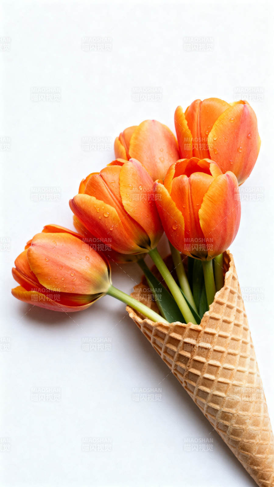 花香冰淇淋图片