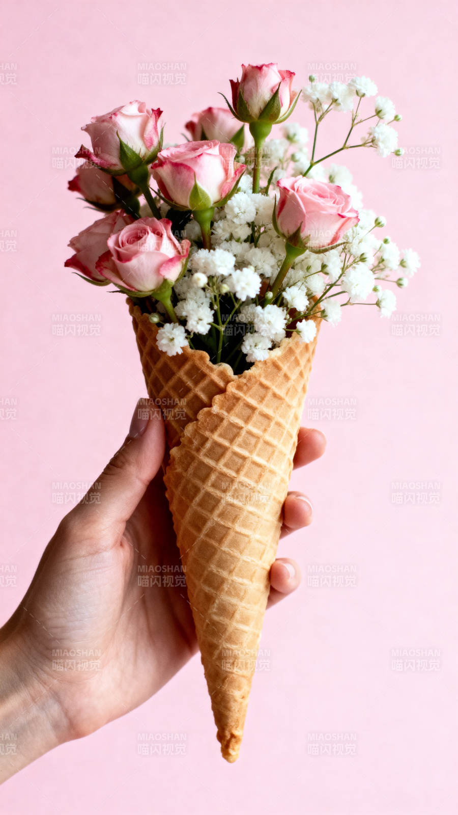 花束冰淇淋图片