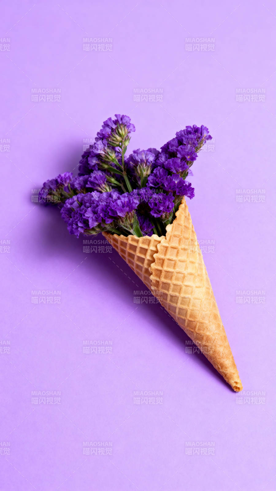 紫花冰激凌锥图片