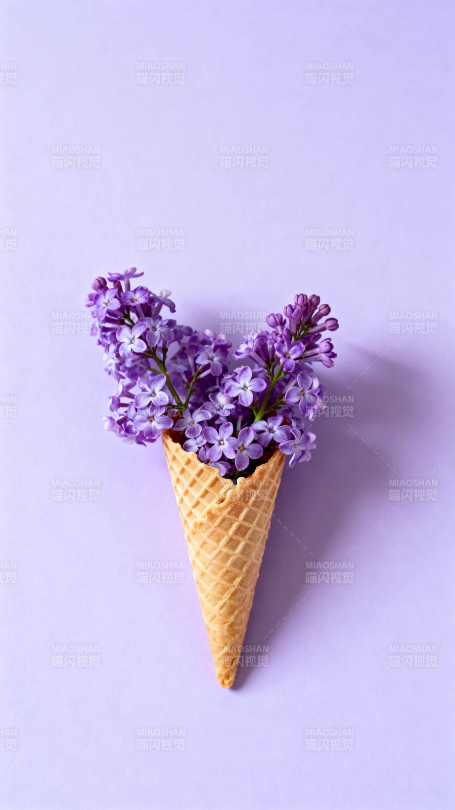 花香冰淇淋图片