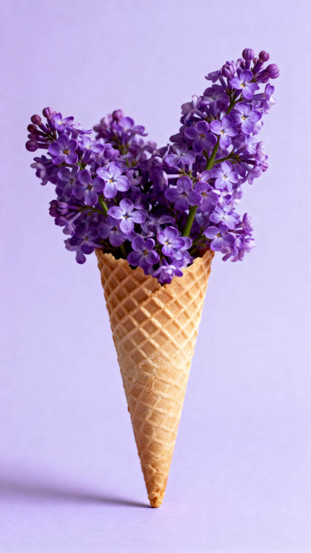 紫花冰激凌锥图片
