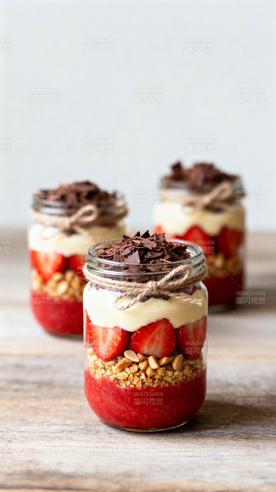 草莓巧克力杯蛋糕图片