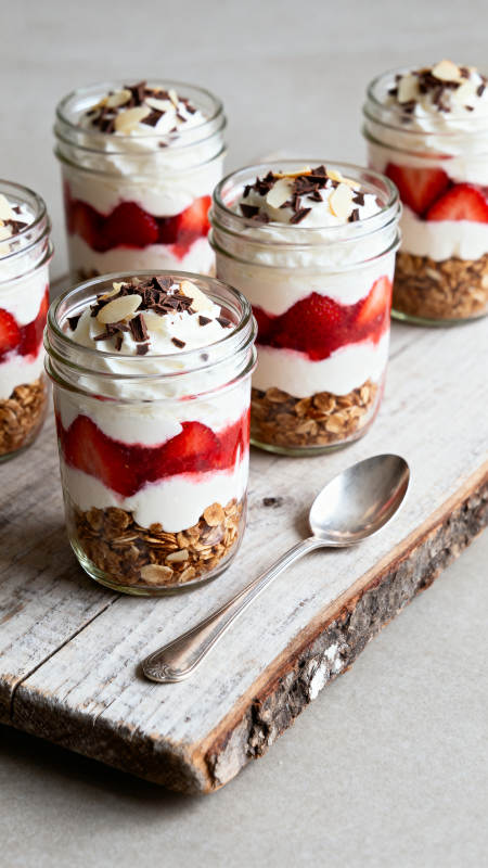 草莓酸奶杯图片