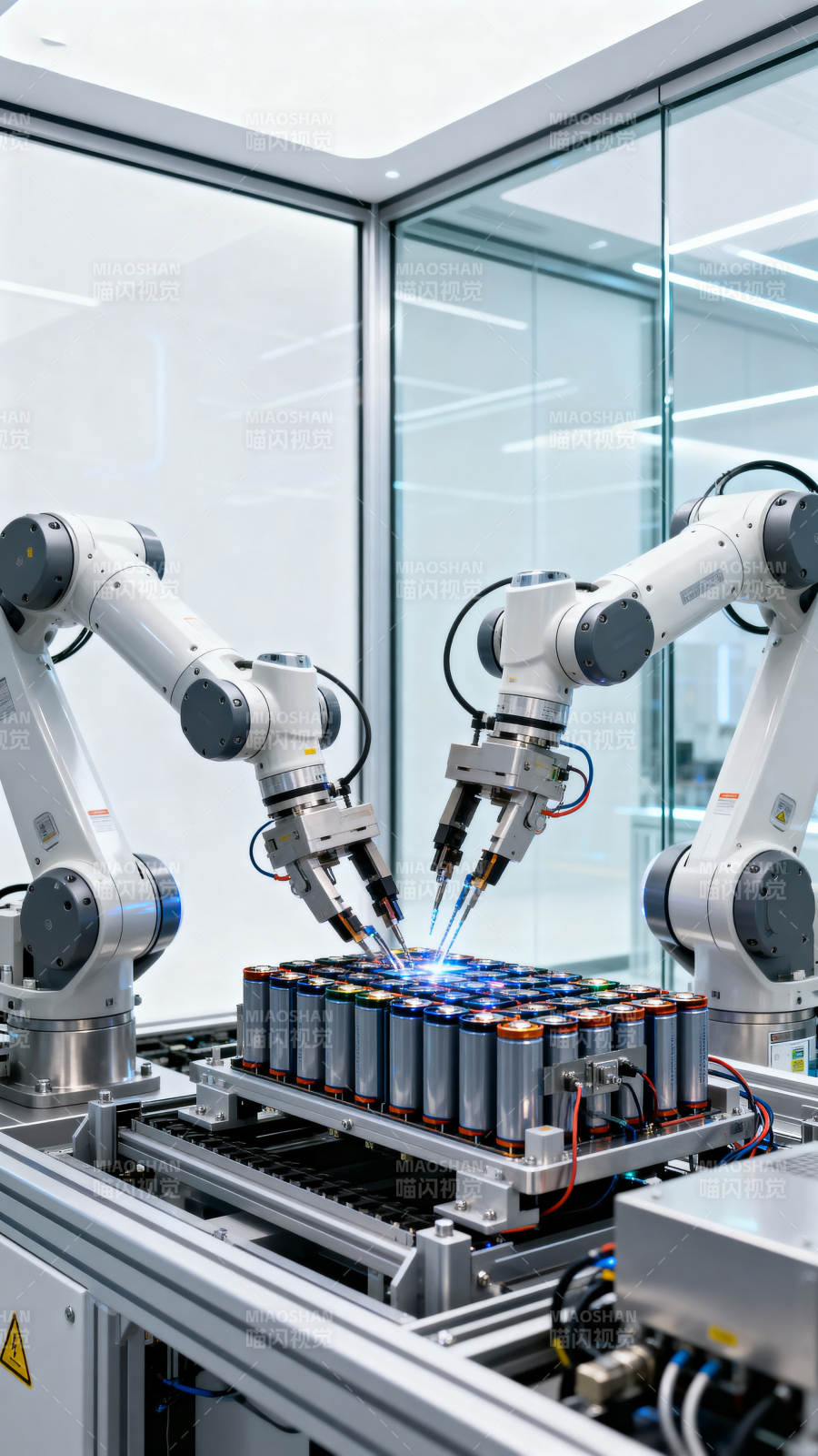 智能机器人焊接电池图片