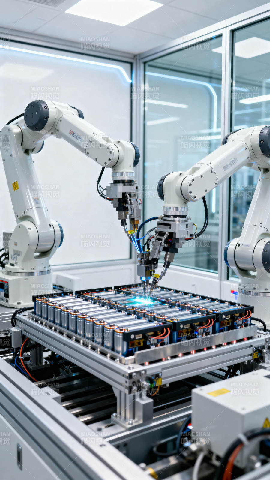 智能机器人焊接电池图片