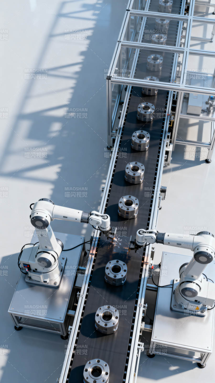 智能生产线作业图片