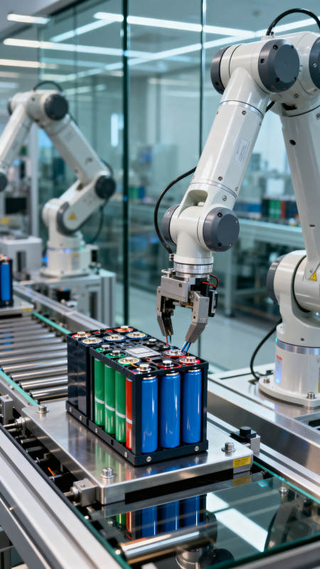 智能工厂电池装配图片