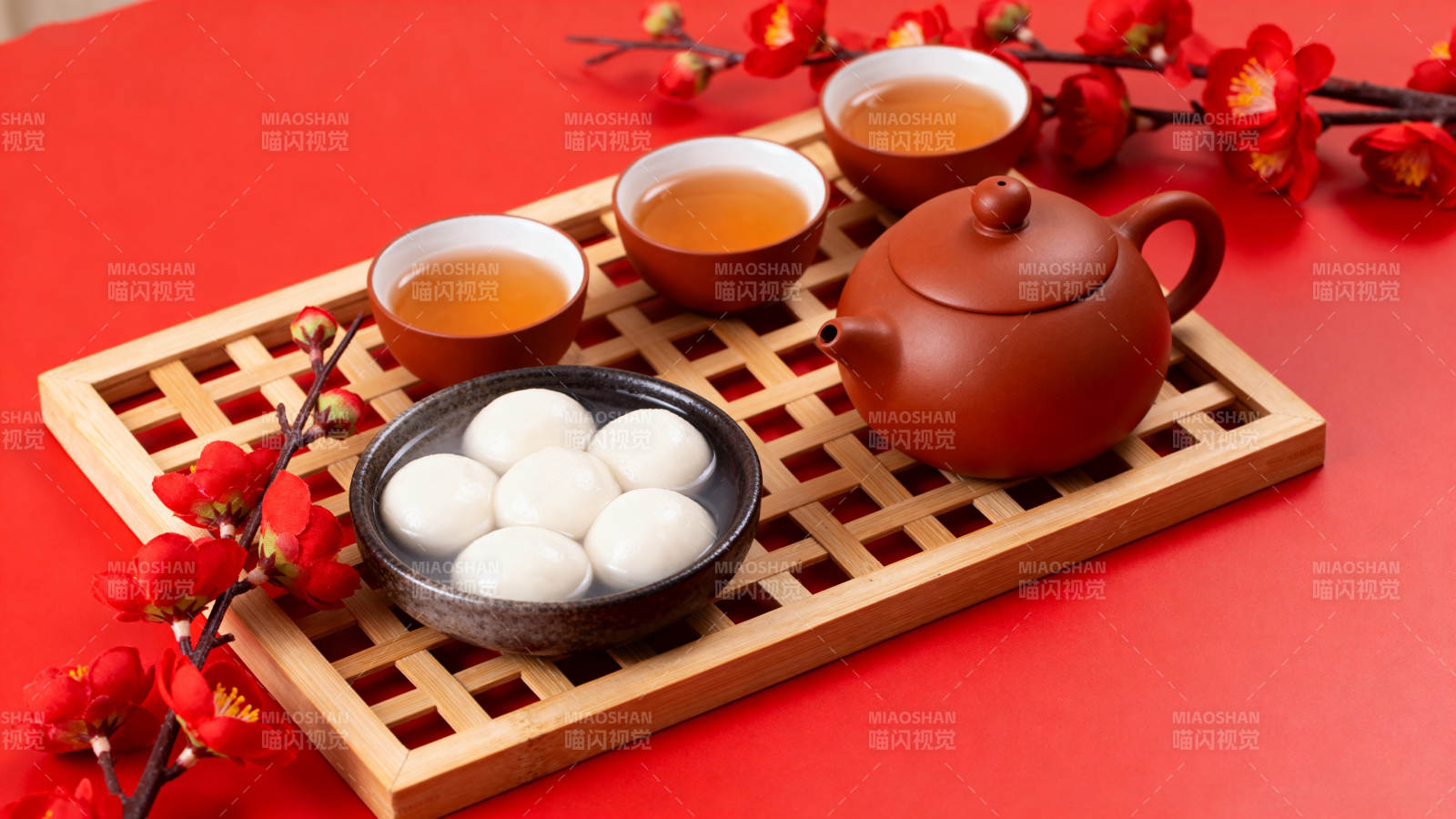 茶香汤圆迎新春图片