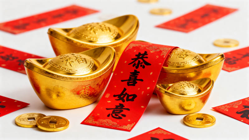 金元宝迎新春图片