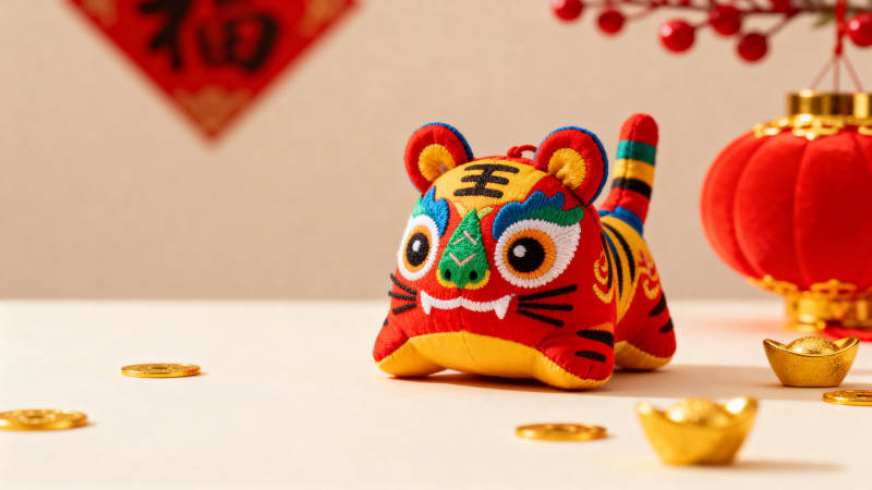 虎年吉祥物摆件图片