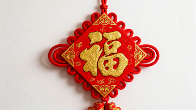 福字挂饰迎新春图片