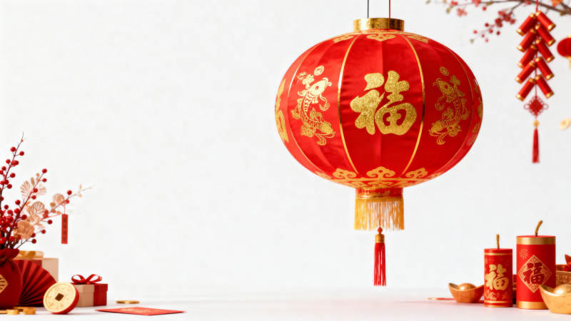 新春福字灯笼图片