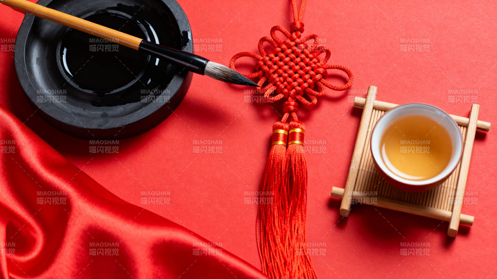 茶香墨韵中国风图片