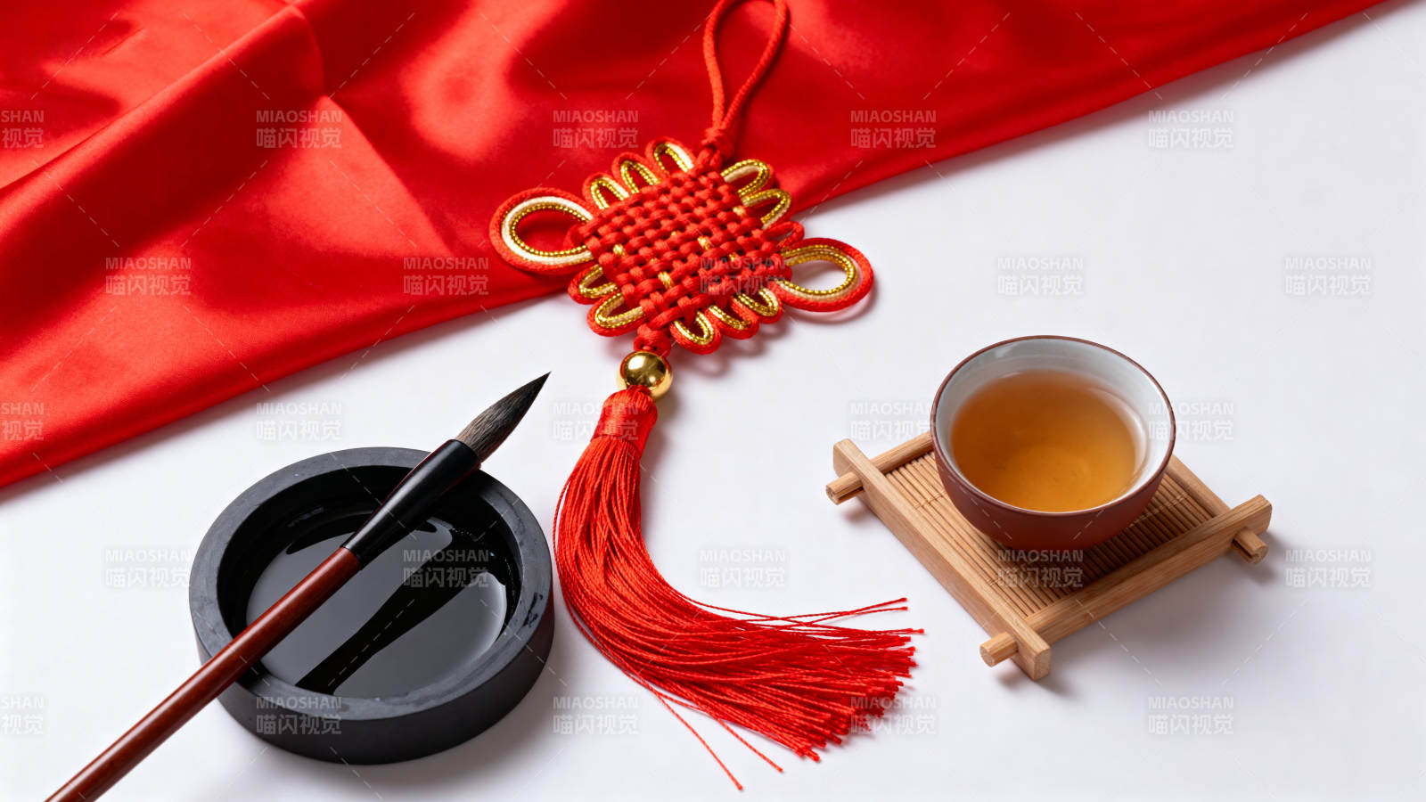 茶香墨韵中国风图片