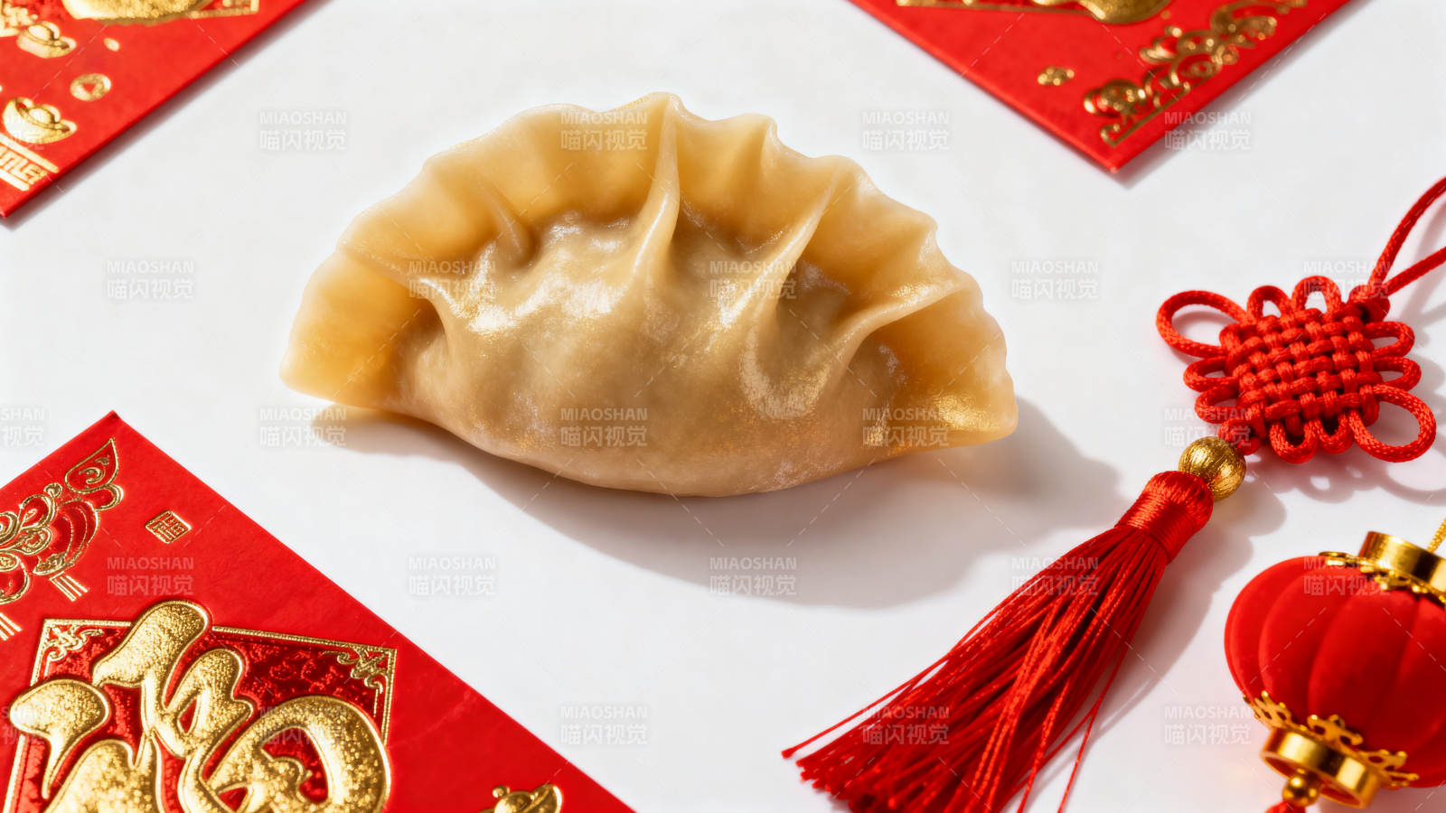 新春饺子福满堂图片