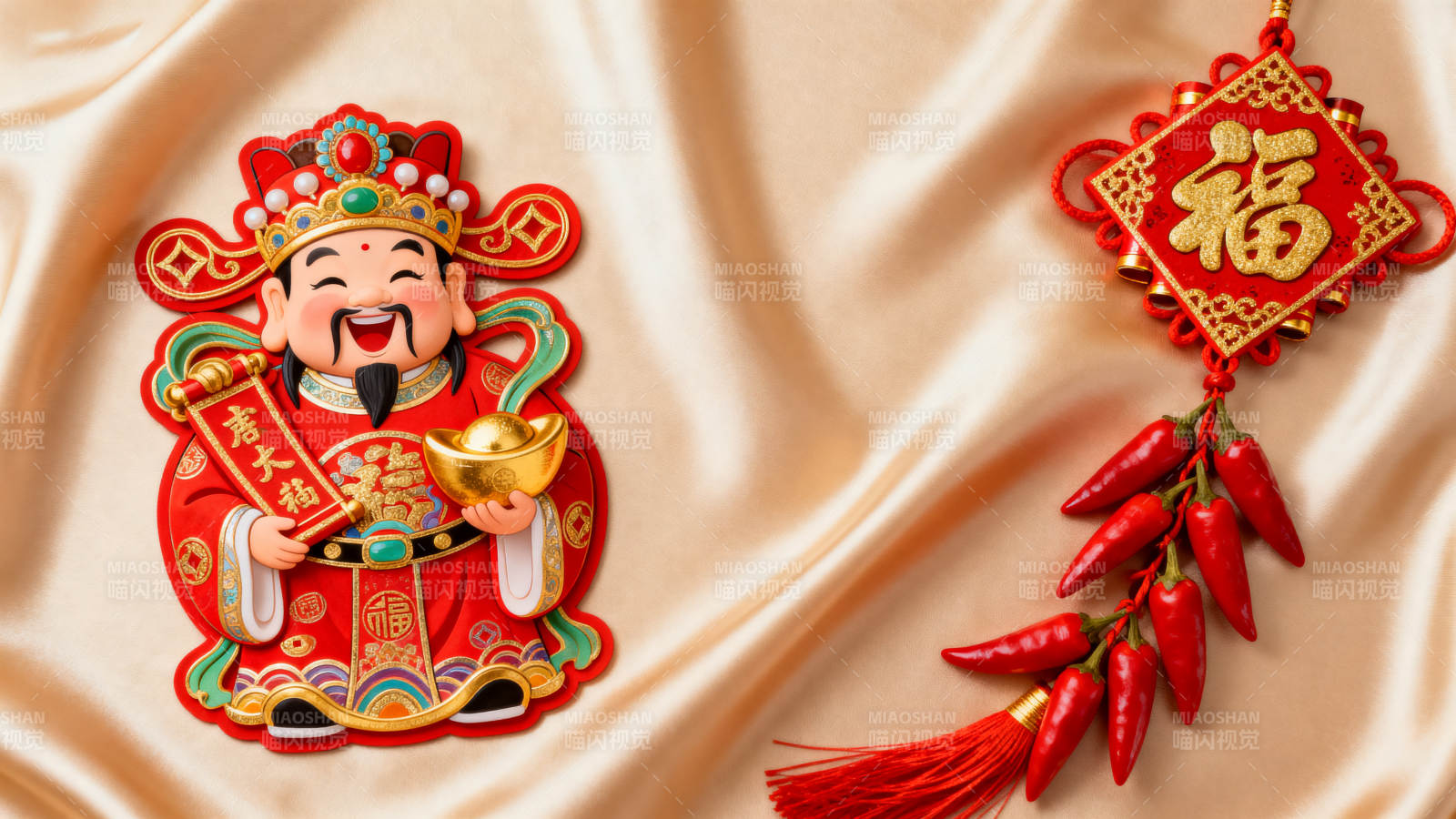 财神送福迎新春图片