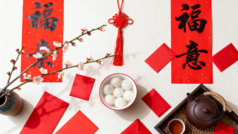 春节喜庆布置图片