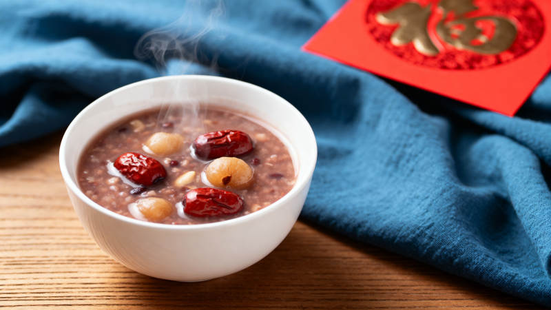 腊八粥热腾腾图片