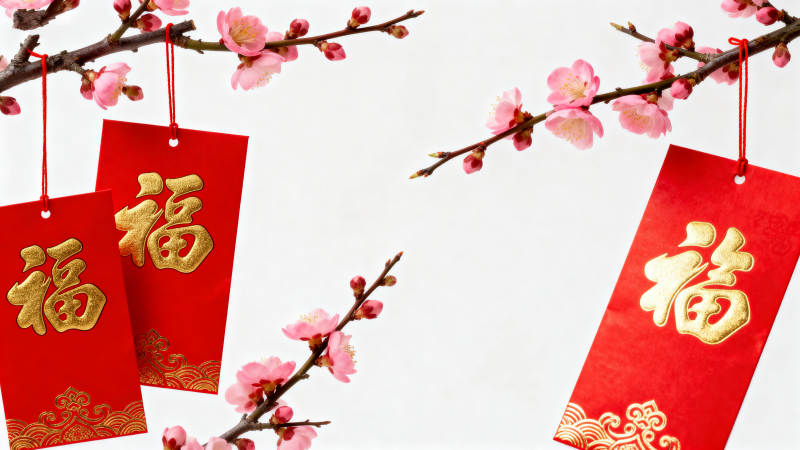 福字挂饰迎新春图片