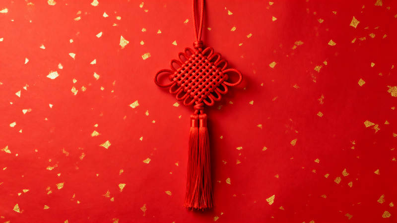 中国结迎新春图片