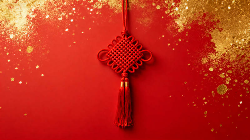 中国结迎新春图片