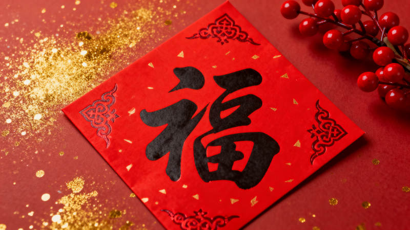 福字迎新春图片