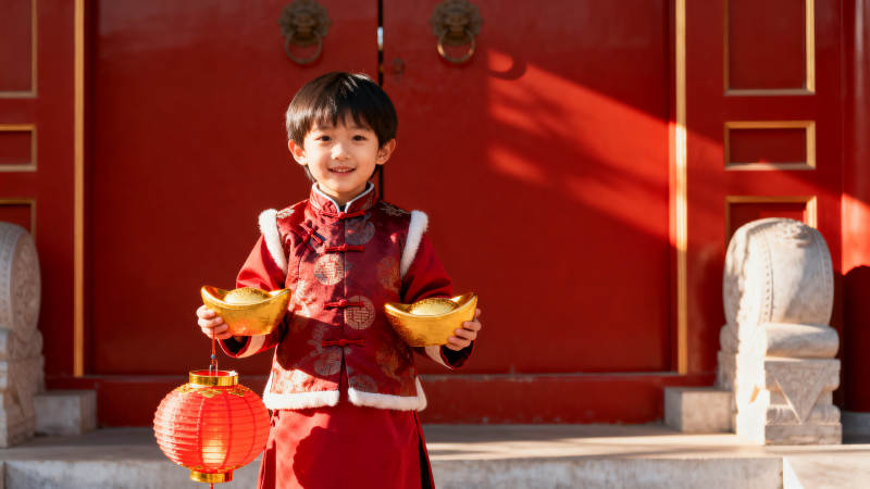 童趣迎新春图片