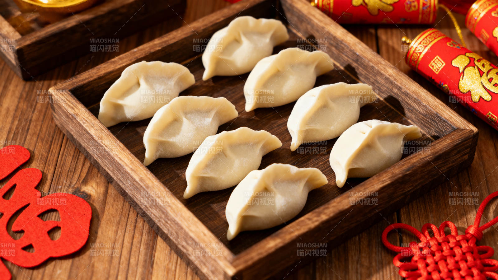 饺子迎春喜庆年图片