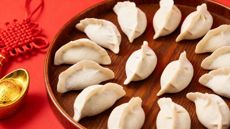 饺子迎新春图片
