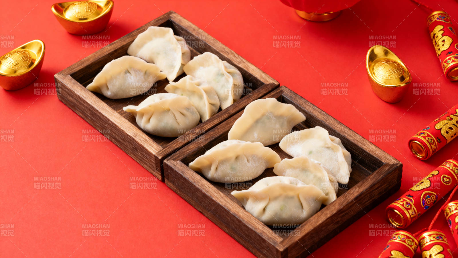饺子迎春喜庆年图片