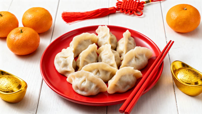 春节饺子团圆宴图片