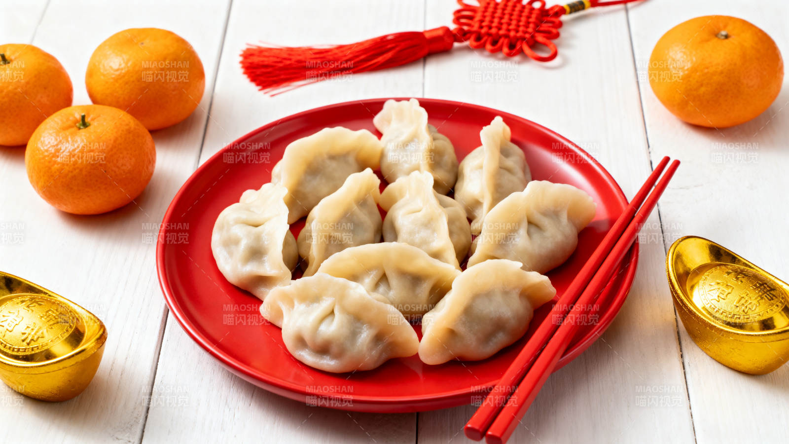 春节饺子团圆宴图片