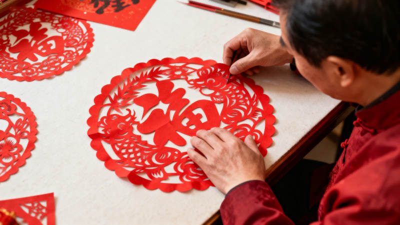 剪纸艺术传承图片